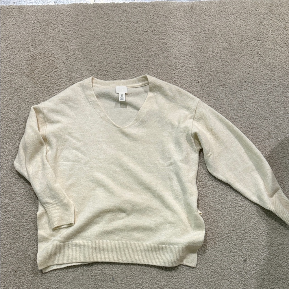 H&M Women's Cream Sweater